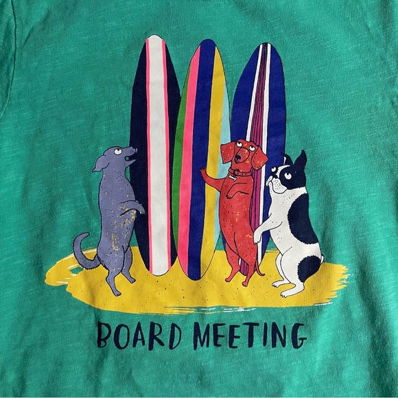 Mini Boden Surf Board Meeting Animal Graphic Shirt - Picture 4 of 4